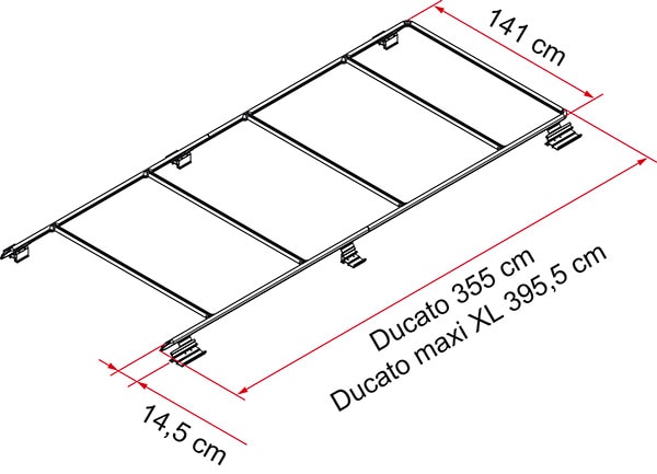 Portapacchi Fiamma Roof Rail per Ducato Maxi XL