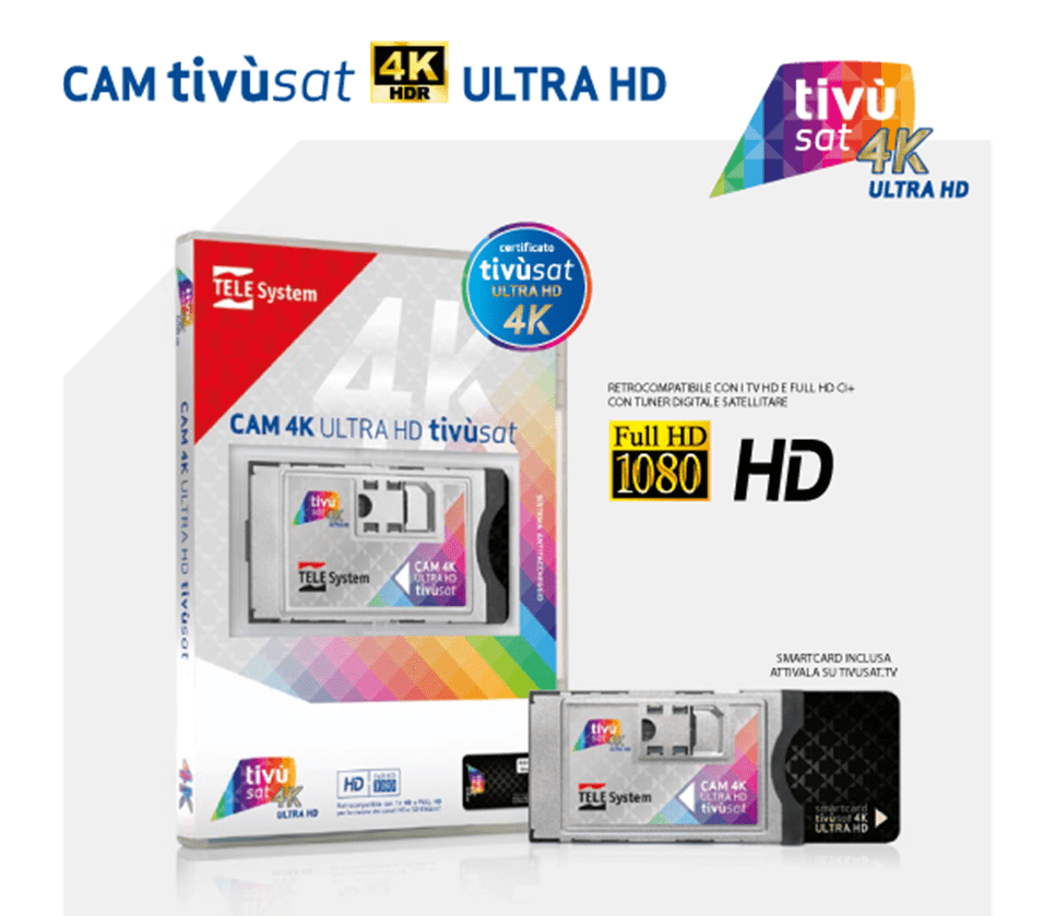 CAM 4K ULTRA HD tivusat