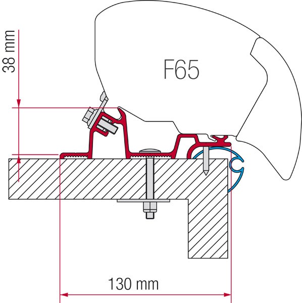 Kit Staffe per F80/F65 CARAVAN STANDARD - Clicca l'immagine per chiudere