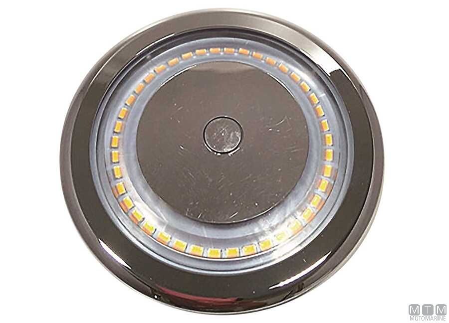 Plafoniera LED 12/24V Impermeabile IP65 in Alluminio Cromato UFO