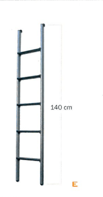 Scaletta 5 Gradini con Attacco a Cuccetta H.158 cm - Clicca l'immagine per chiudere